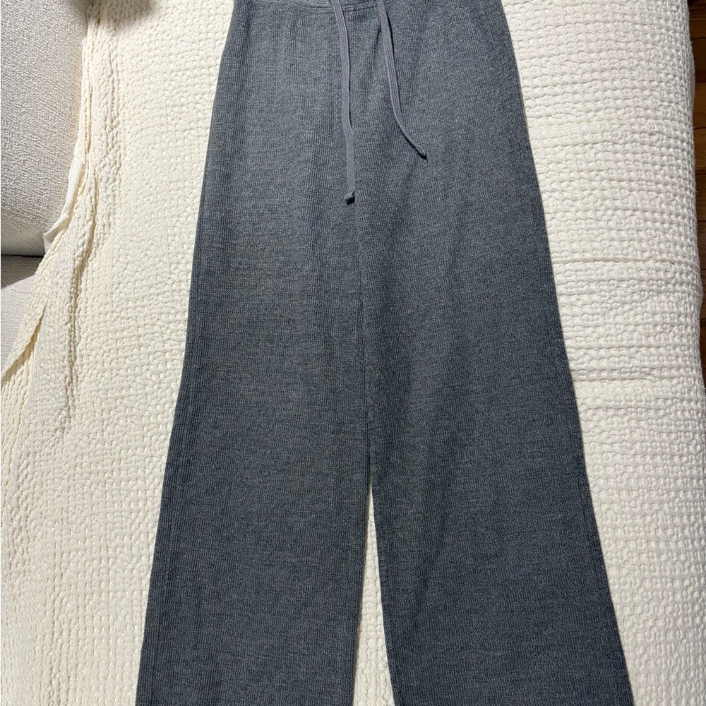 Gilly Hicks Charcoal Wide-Leg Pants